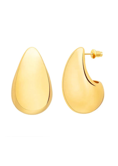 Sahira Mini Raindrop Statement Earring - Gold