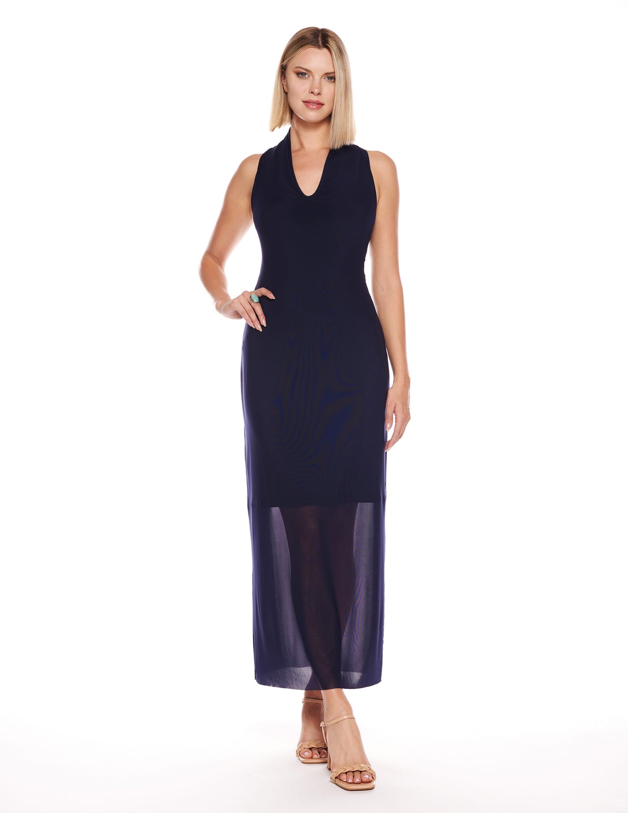 Viereck Vodka Dress - Navy Mesh