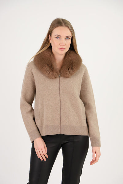 ジャケット・アウター BOHEMSEO HIGH NECK FUR ZIP UP JACKET ジャケット・アウター BOHEMSEO HIGH NECK FUR ZIP UP JACKET