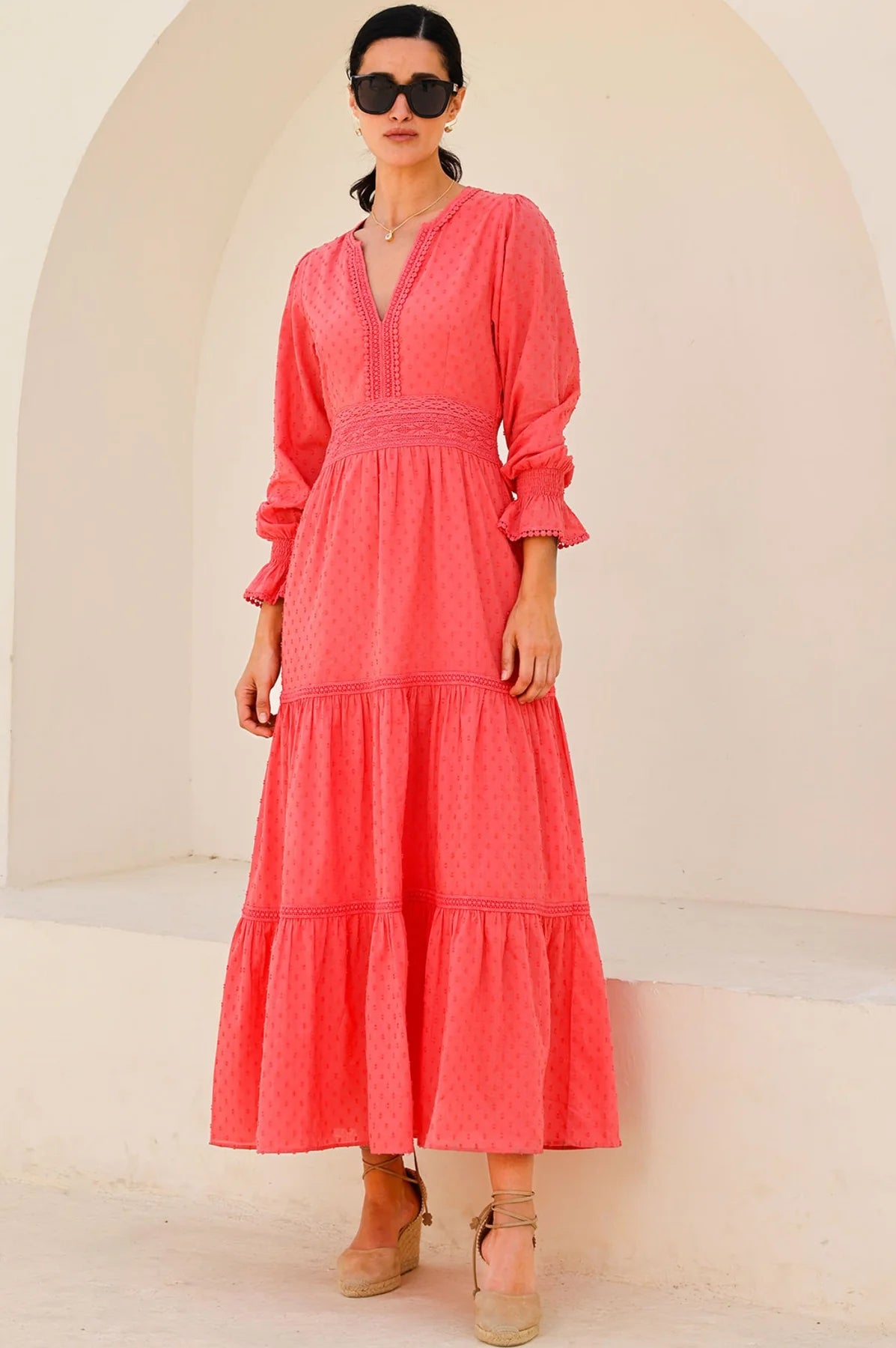 Aspiga Purdie Dress - Coral