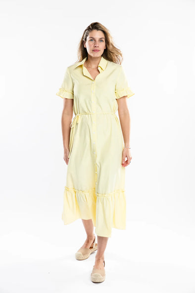 Burgess Carly Dress - Sun/White