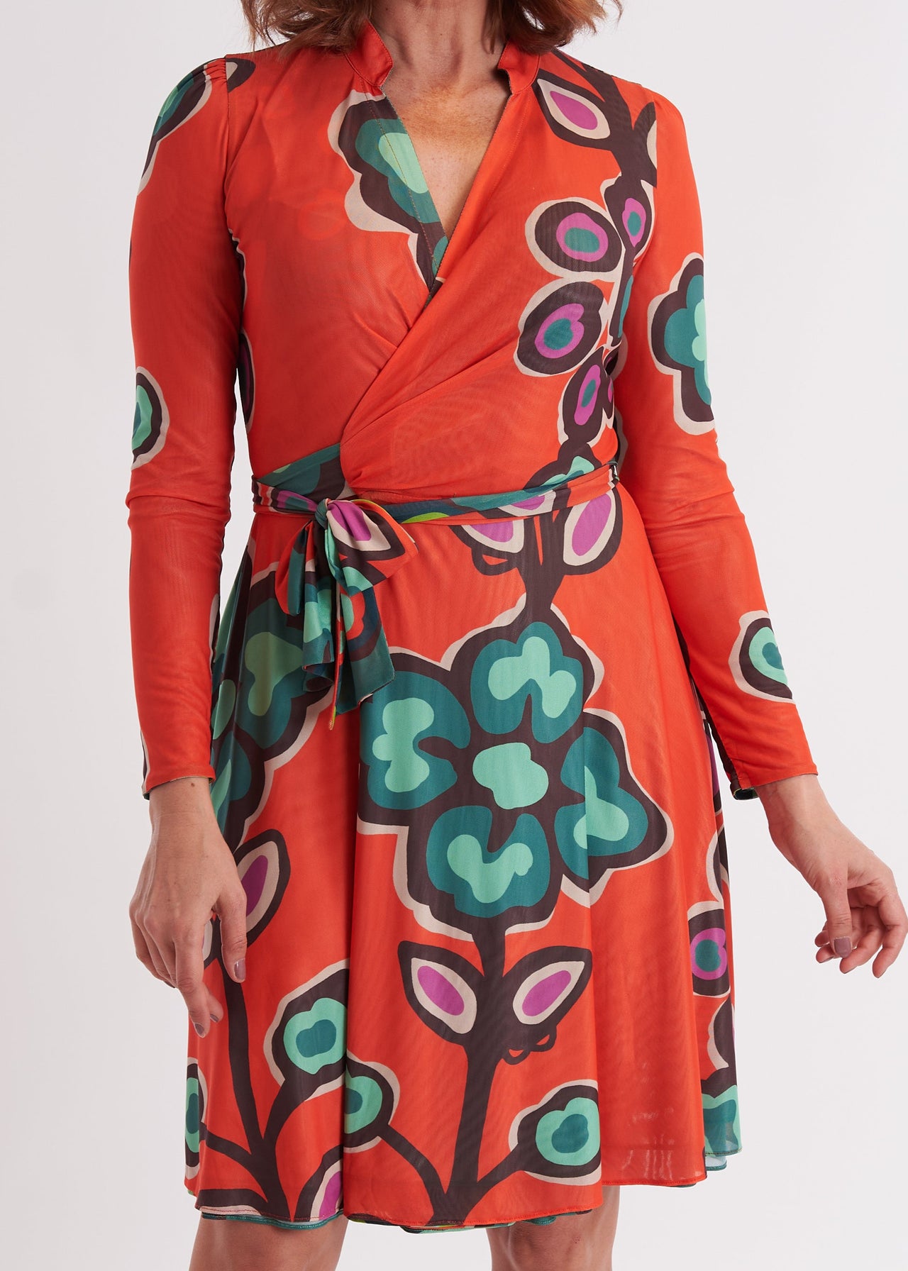Willow Reversible Wrap Dress - Serendipity Moss SAMPLE