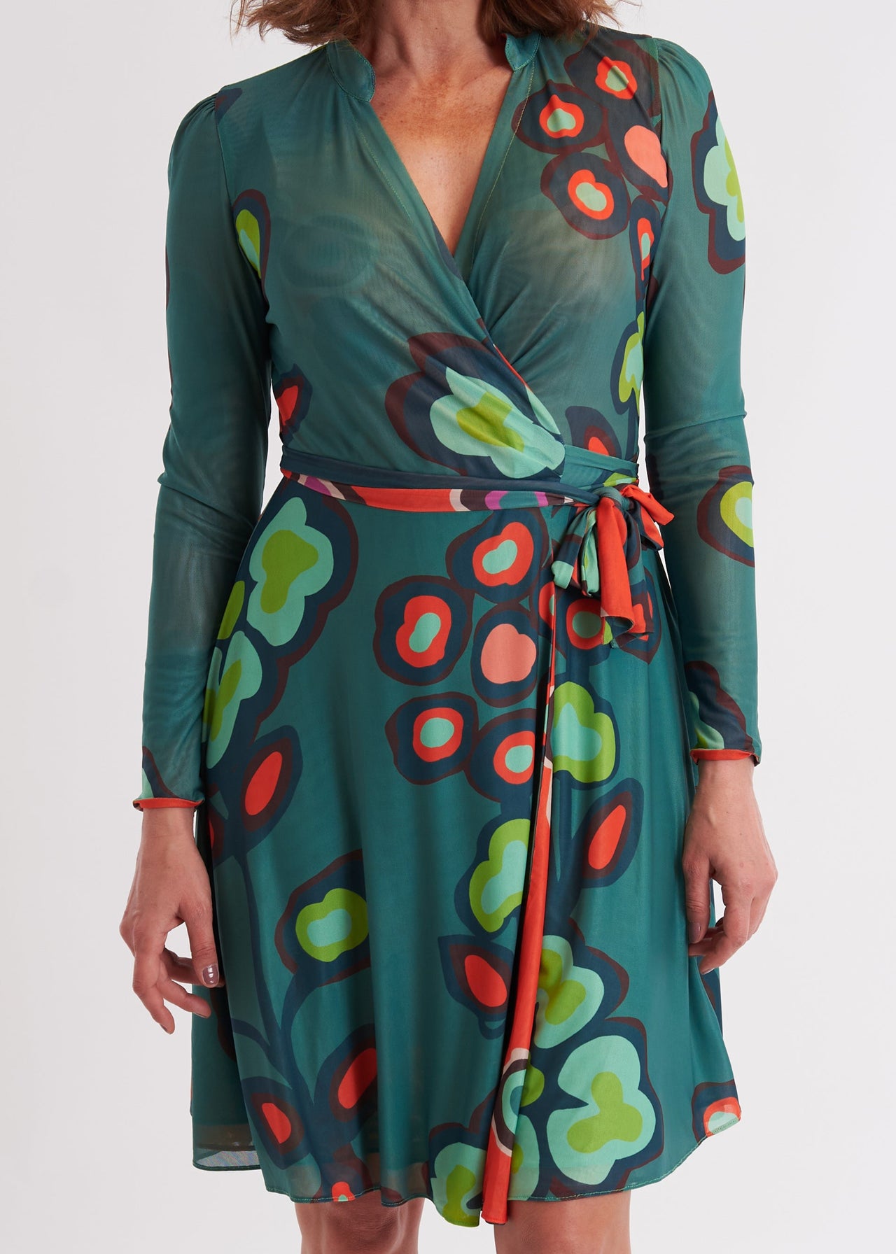 Willow Reversible Wrap Dress - Serendipity Moss SAMPLE