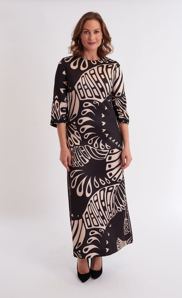 Cassandra Dress - Paddle Black