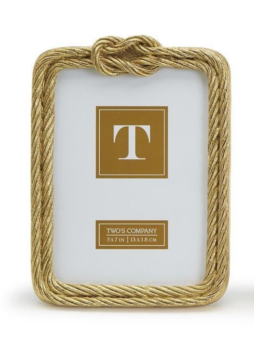 Two's Company Golden Threads Top Knot Rope Frame - Large