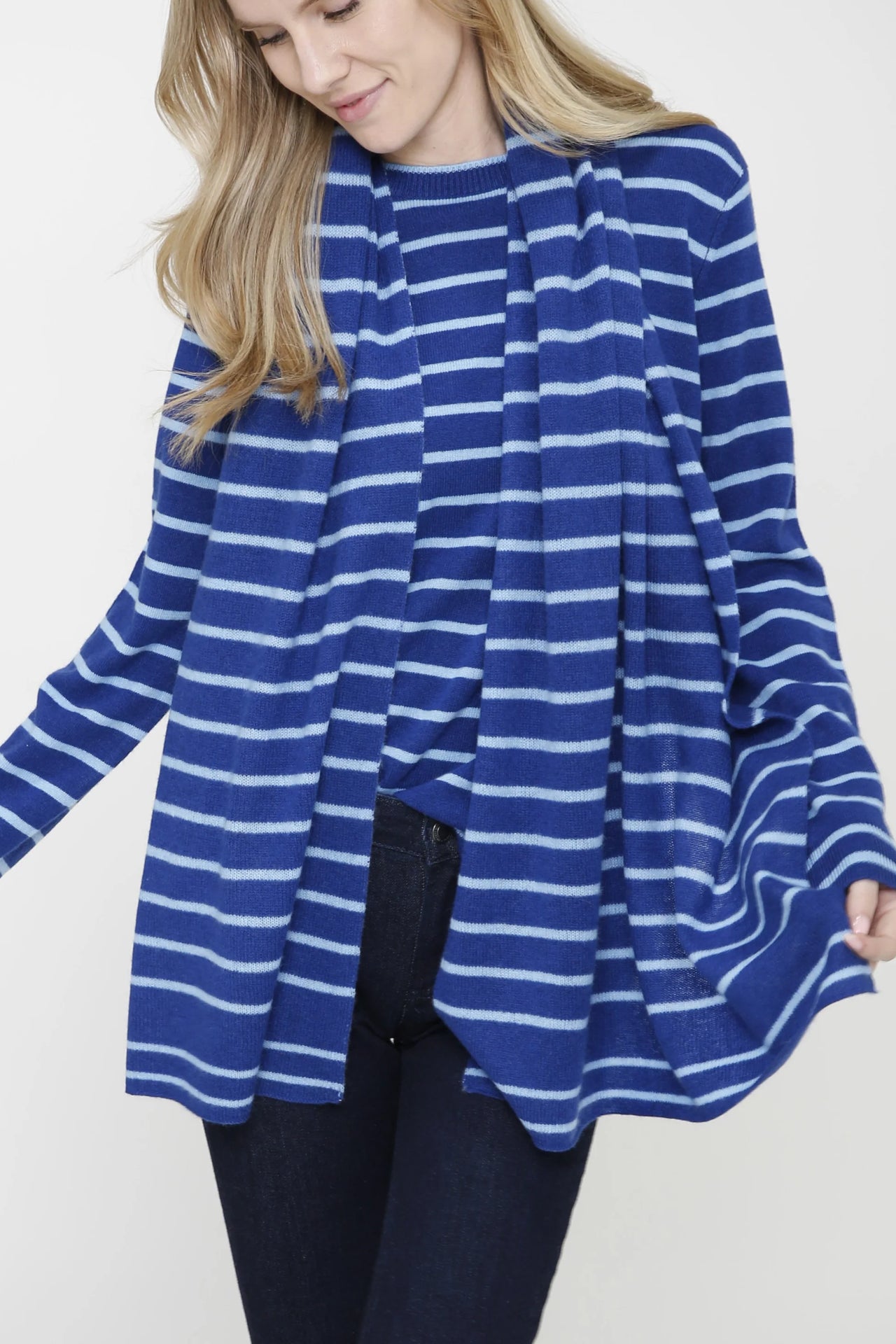 InCashmere Mini Stripe Scarf