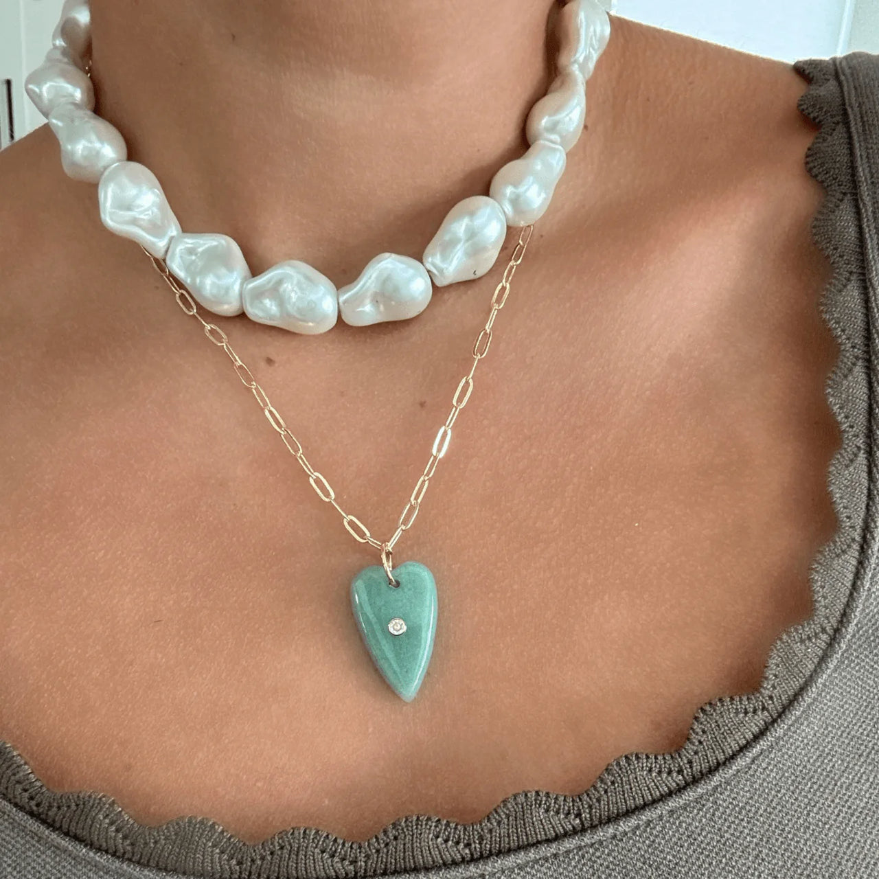 Bracha Linny Heart Necklace