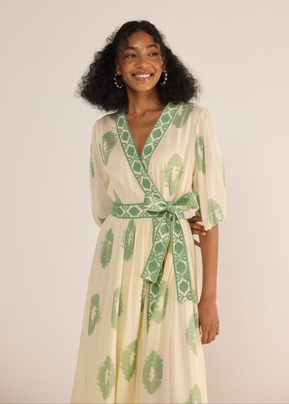 Calling June Marlin Midi Dress - Sea Breeze Green