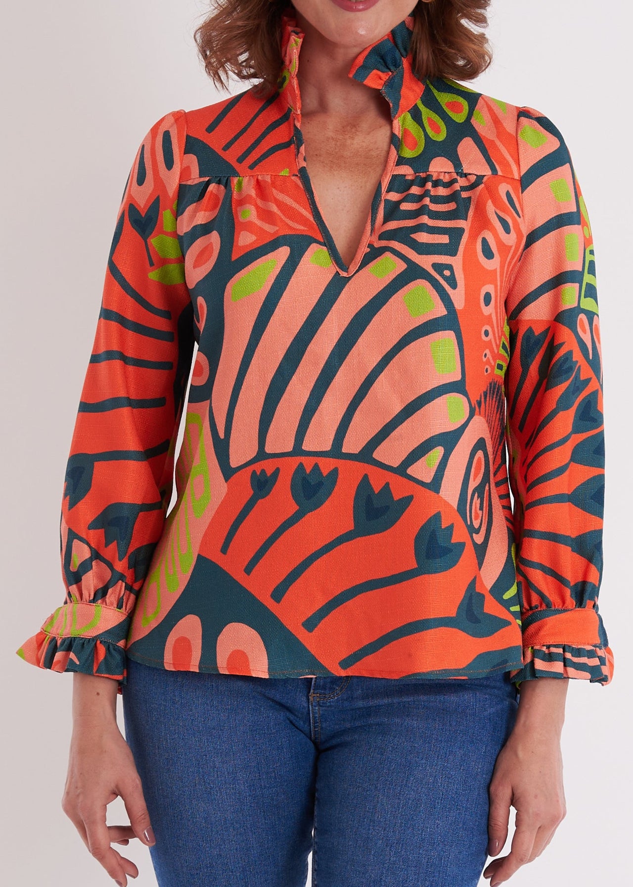 Aspen Blouse - Paddle Pumpkin