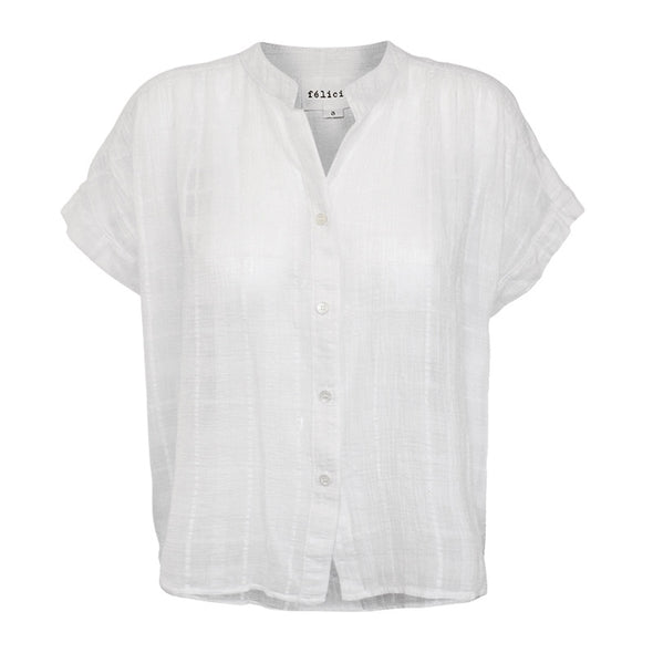Felicite Short Sleeve Shirt - White