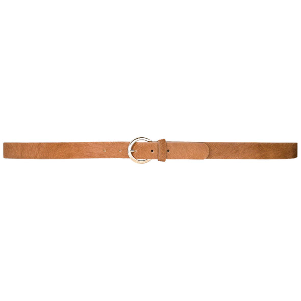 Streets Ahead Timmy Calf Hair Belt - Tan