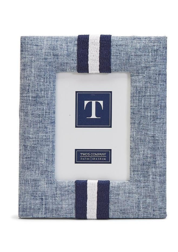 Twos Company Yacht Club Center Strip Photo Frame - Large
