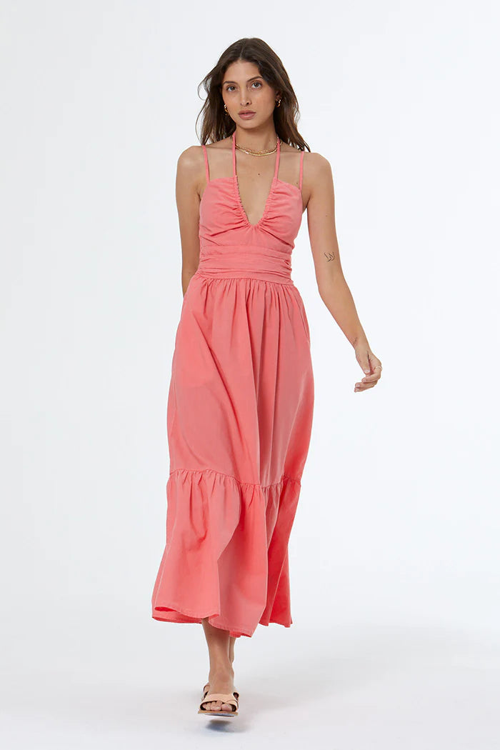 YFB Tally Dress - Coral Crush