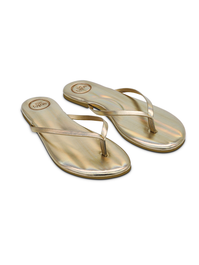 Solei Sea Indie Thong Sandal - Metallic Gold