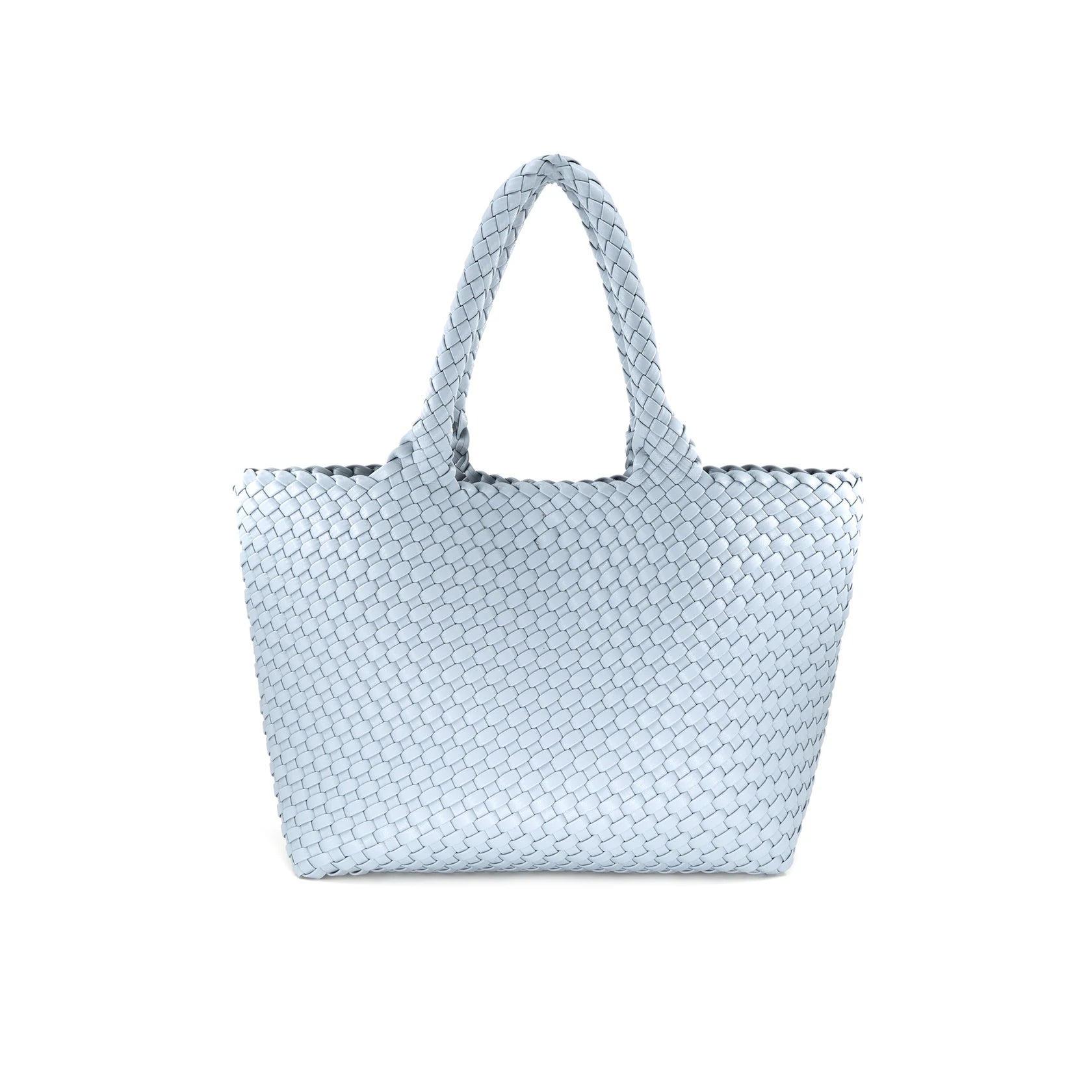 Woven Tote Bag Various Colors Sky Blue