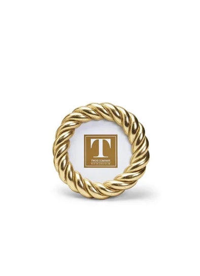 Gilded Rope Gold Finish Photo Frame - Small (4x4)