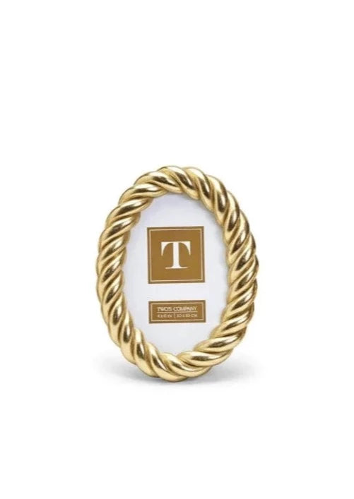 Gilded Rope Gold Finish Photo Frame - Medium (4x6)