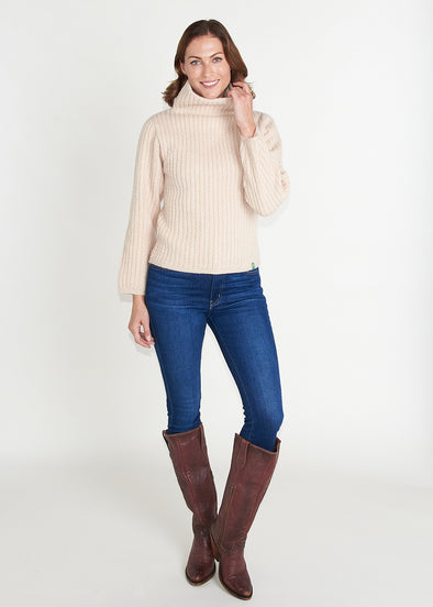 Cresta Cable Knit Sweater - Natural