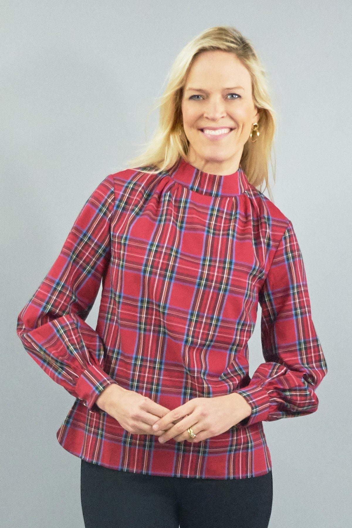 Emery Blouse Royal Stewart