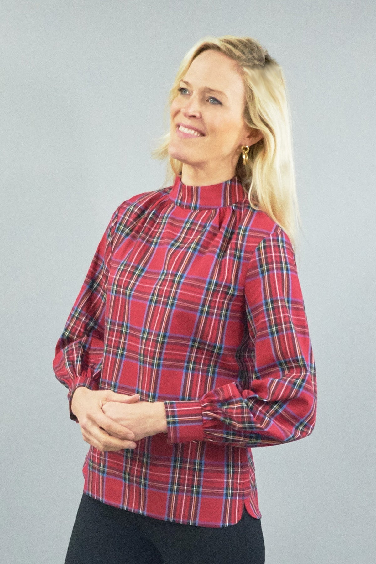 Emery Blouse Royal Stewart