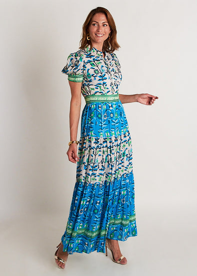 Annabelle Short Sleeve - Wildflower Blue Combo