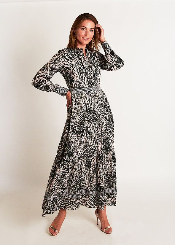 Annabelle Maxi - Pinwheel Black/Gold