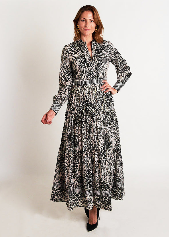 Annabelle Maxi - Pinwheel Black/Gold