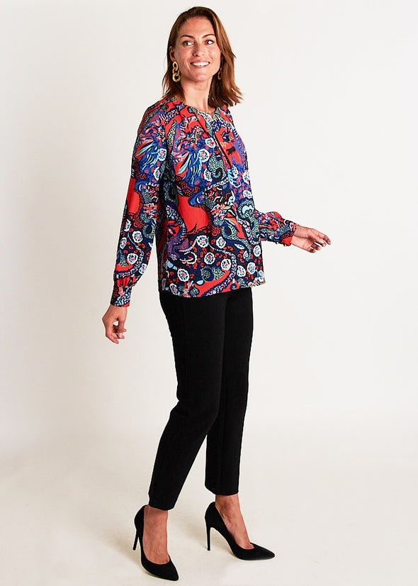 Cheshire Blouse - Dragon Black