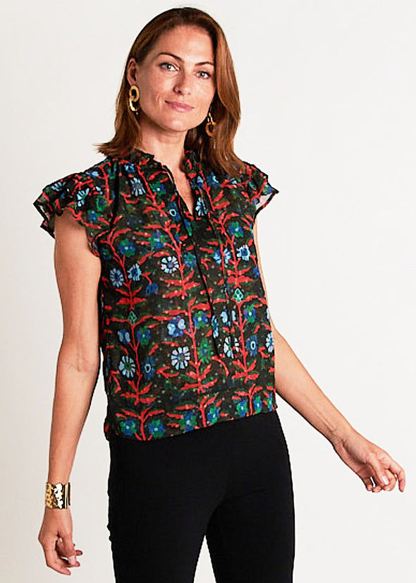 Kimball Top - Wildflower Black