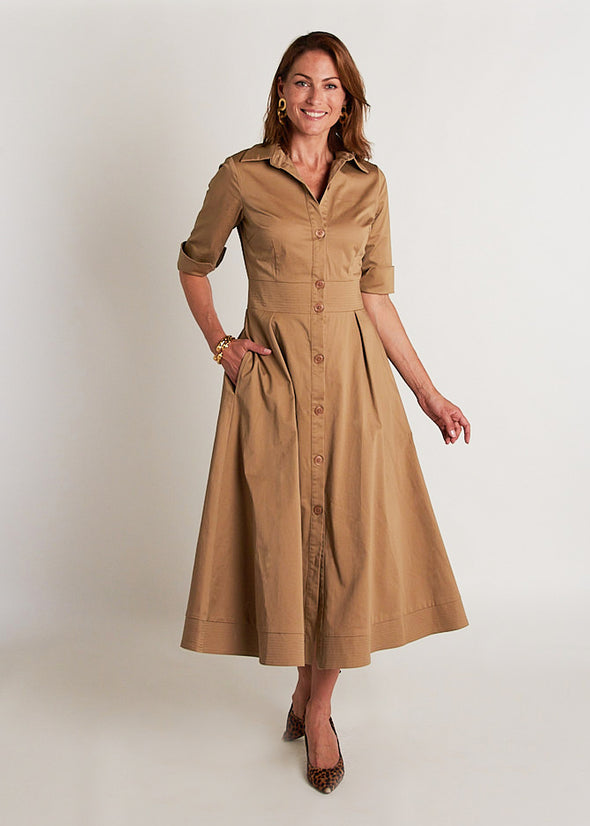 Monaco Dress - Khaki