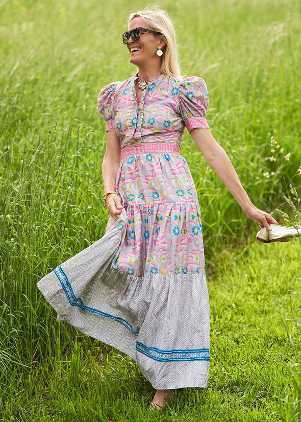 Annabelle Short Sleeve - Wildflower Gray