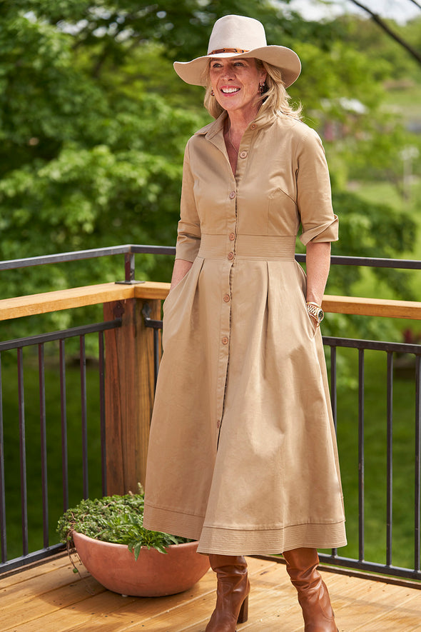 Monaco Dress - Khaki