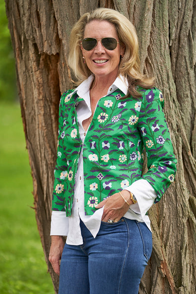 Shortwood Bolero - Wildflower Green/Purple