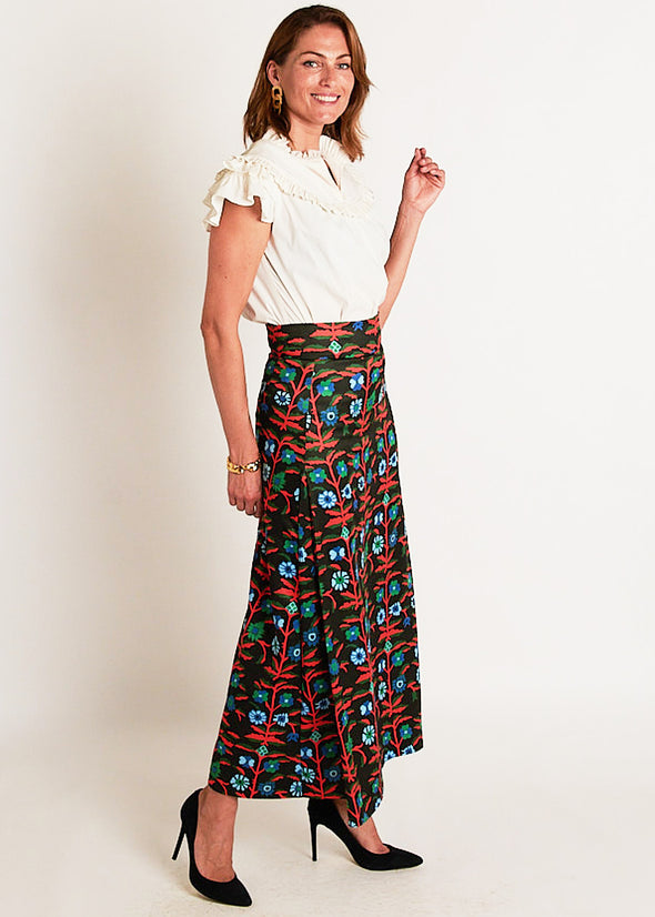 Sanibel Skirt - Wildflower Black