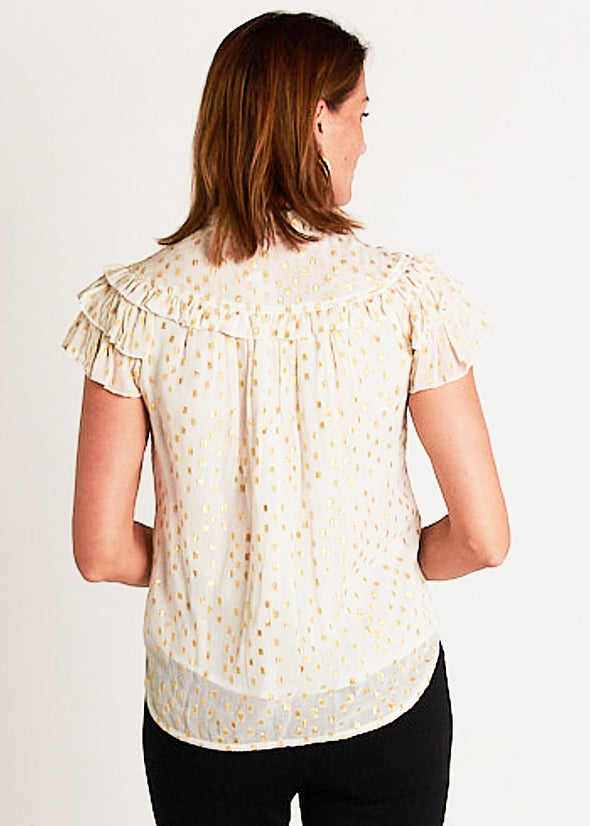 Silla Top - White/Gold