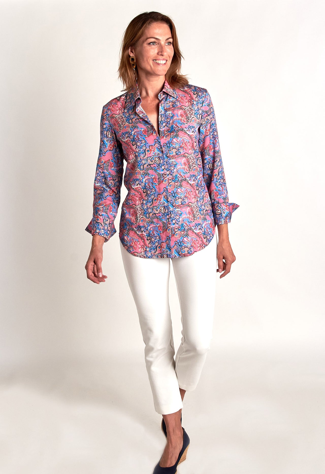 Tenley Shirt - Dragon Pink