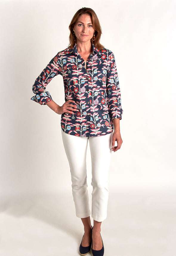 Tenley Shirt - Wildflower Blue Combo