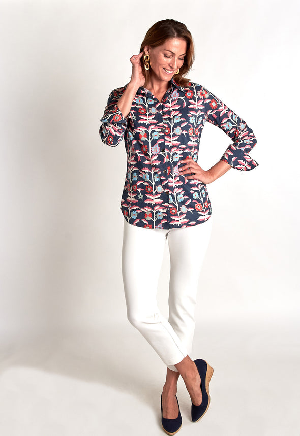 Tenley Shirt - Wildflower Blue Combo