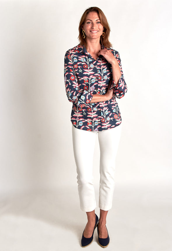 Tenley Shirt - Wildflower Blue Combo