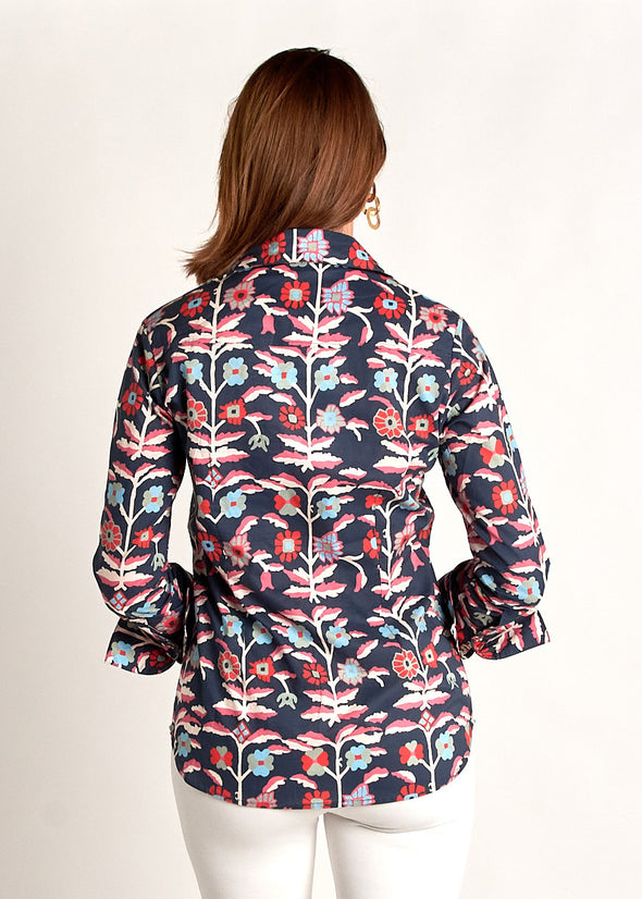 Tenley Shirt - Wildflower Blue Combo