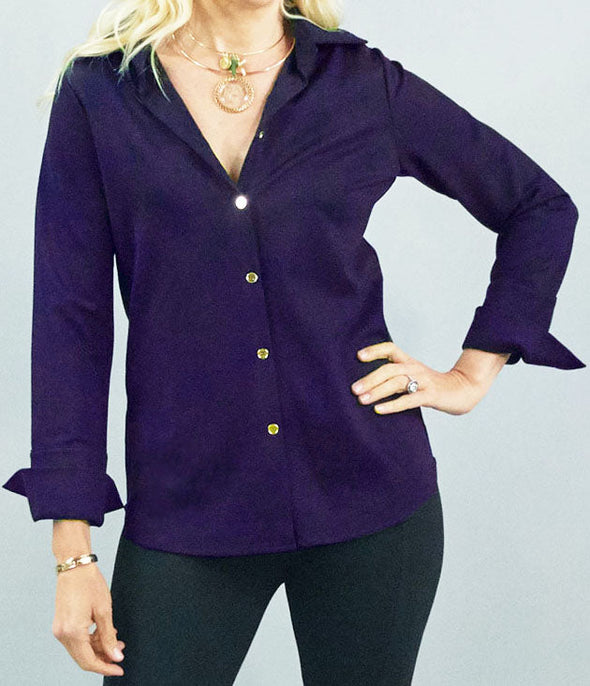 Tenley Shirt - Black Ponte