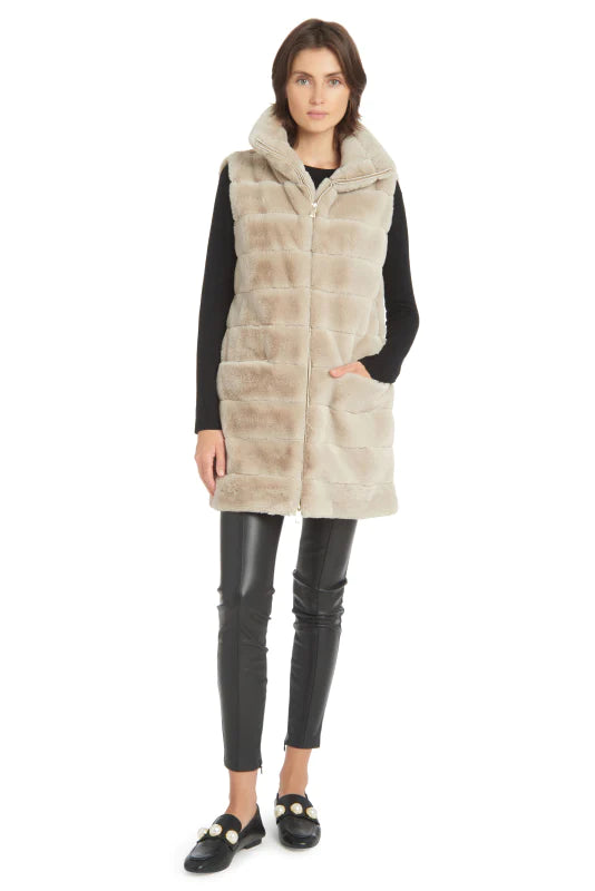 Patty Kim Ingrid Faux Fur Vest