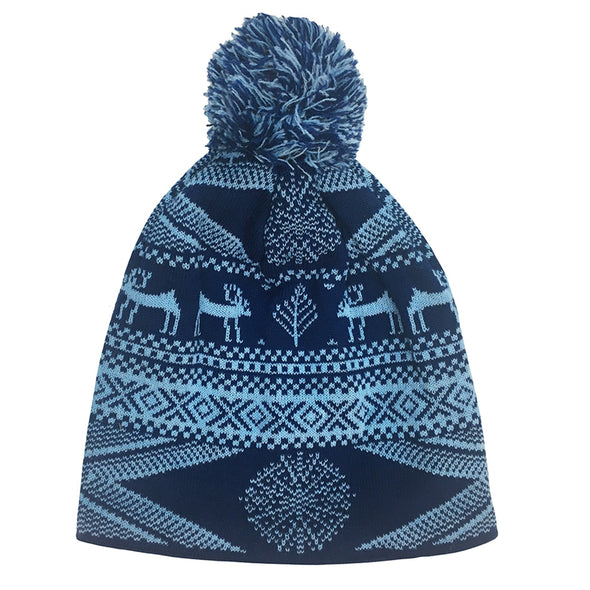 Pom Pom Hat - Fair Isle