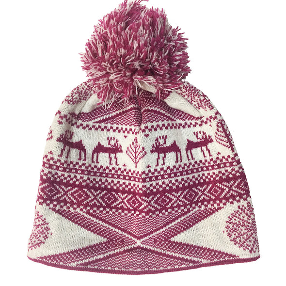 Pom Pom Hat - Fair Isle