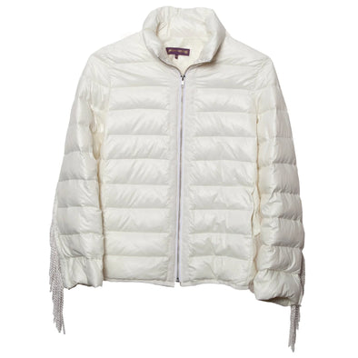 Glamourpuss Fringe Jacket - Off White