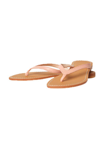 Paige Leather Thong Sandal - Pink