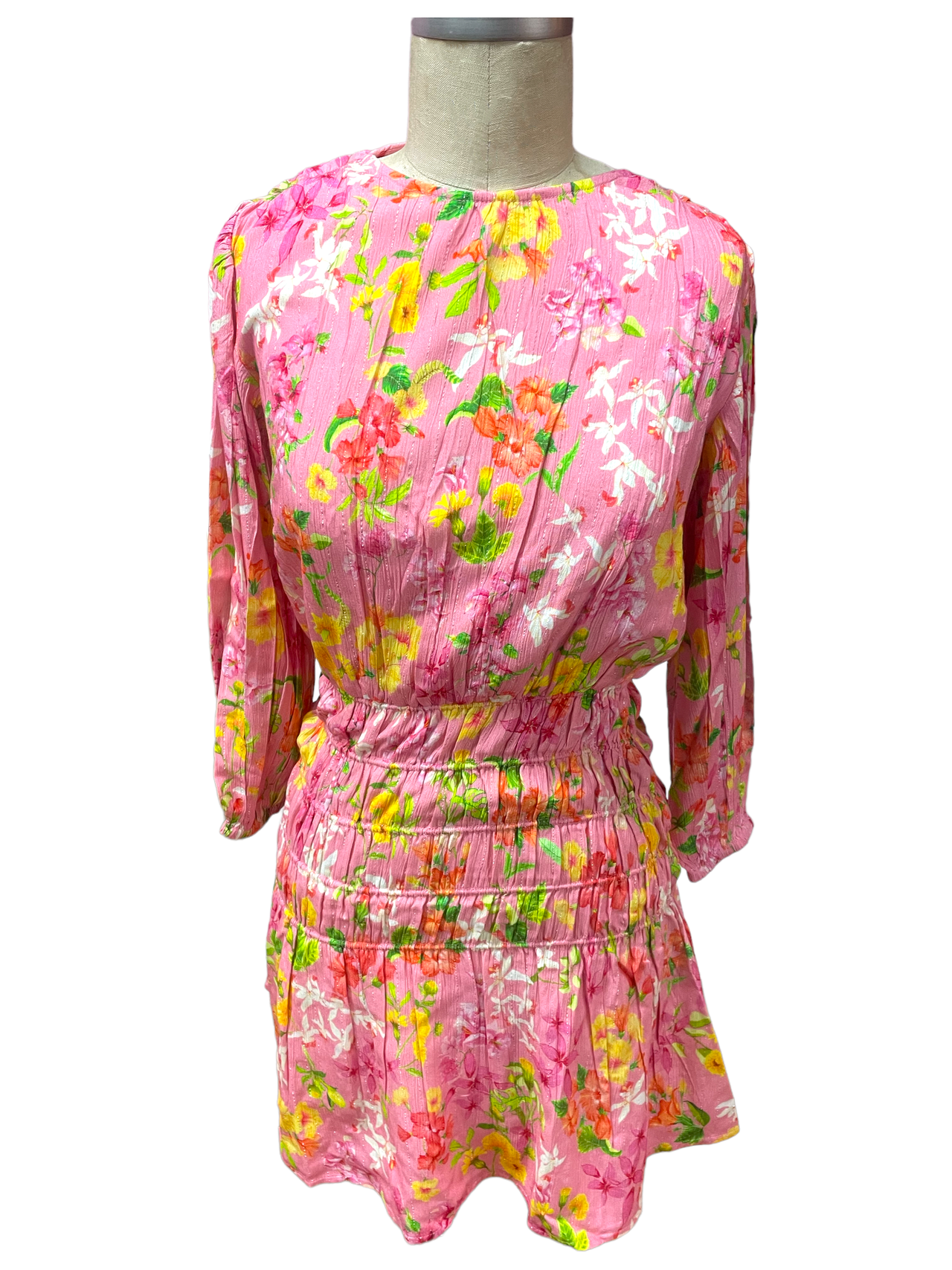 Just Bellina Floral Dress - Pink