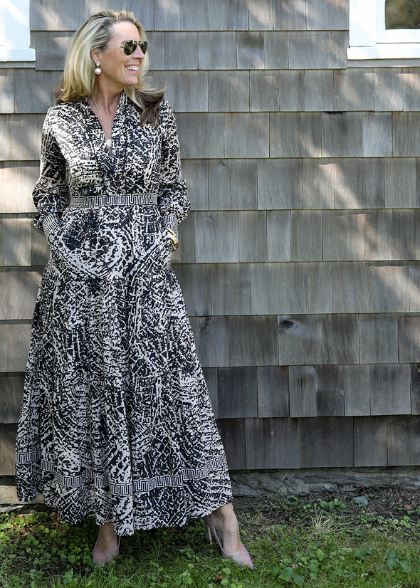 Annabelle Maxi - Pinwheel Black/Gold