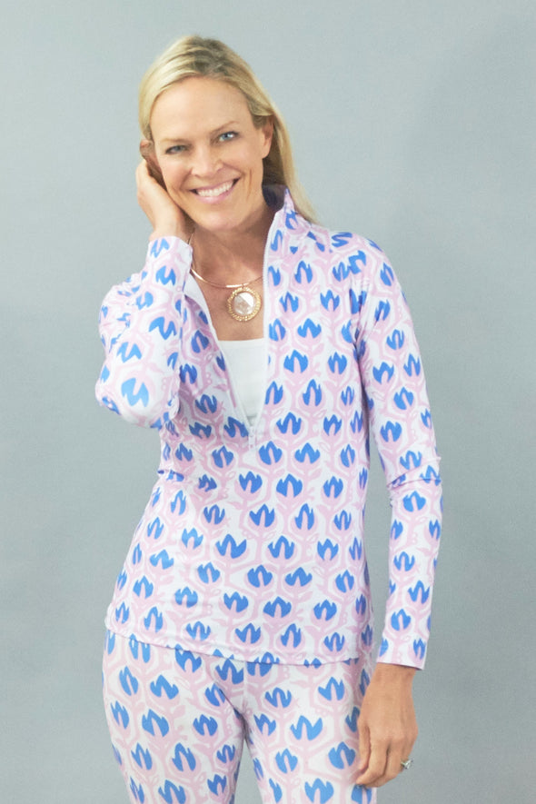 Sutra Half Zip - Tulip Periwinkle
