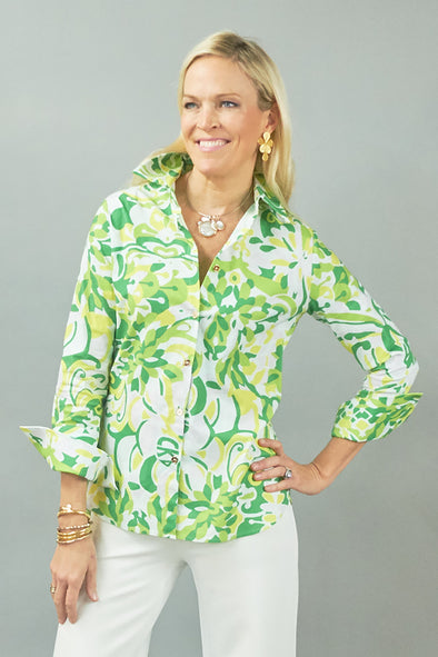 Tenley Shirt - Braided Floral Pastel